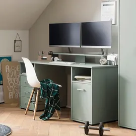 Schildmeyer Monitorständer Bildschirmaufsatz 110 cm Grün