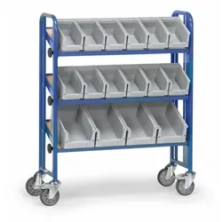 Montagewagen 2882, 3 neigbare Ebenen, Tragkraft 250kg - blau
