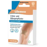 Lifemed Knie- und Ellbogenpflaster Allround Wundpflaster Stern-Form 7,6 x 6,5 cm 3 St.
