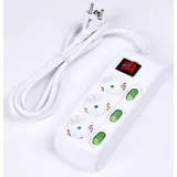 COFI 1453 Steckdosenleiste 1,4 m Weiß 3 St.