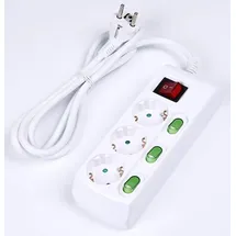 COFI 1453 Steckdosenleiste 1,4 m Weiß 3 St.