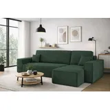 kaiser möbel Ecksofa, Grün, Textil, 4-Sitzer, L-Form,L-Form, 244x142 cm, Wohnzimmer, Sofas & Couches, Wohnlandschaften, Ecksofas