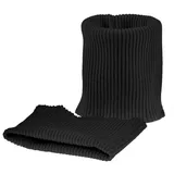 maDDma Stoff 1 Paar Strick-Bündchen Set 2 Ärmelbündchen elastisch, Farbwahl, schwarz schwarz