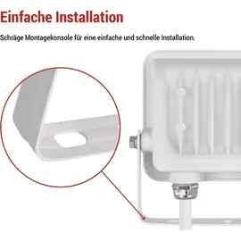 EMOS LED Aluminium-Strahler 20 W 20 cm 1 Stück weiß