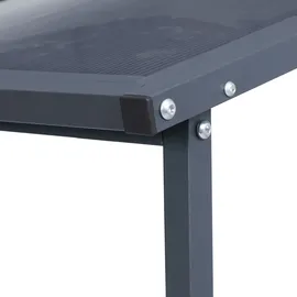 ML-Design Kaminholzregal Metall 187,5 x 70 x 185 cm Außen Anthrazit