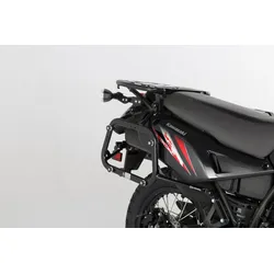 SW-Motech EVO zijdragers - Zwart. Gewapend. Kawasaki KLR650 (08-18).