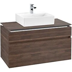 Villeroy & Boch Legato Waschtischunterschrank B604L0VH 100x55x50cm, mit Beleuchtung, Arizona Oak