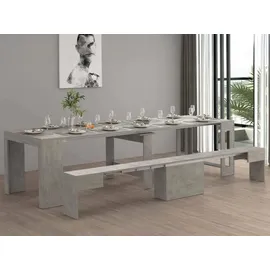 Dmora Dardizzon Konsolentisch 66 x 25 x 45 cm grau