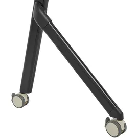 Beliani Zusammenklappbarer Schreibtisch BENDI in Weiß/Schwarz | Gr.: onesize