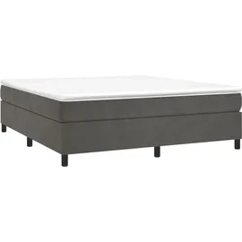 vidaXL Boxspringbettgestell 200 x 200 cm Dunkelgrau