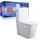 Sanicomfort Aliki Square Stand-WC mit WC-Sitz Weiß