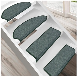 Stufenmatte London, Erhältlich in vielen Farben & Größen, Treppenschutz, casa pura, Rechteckig, Höhe: 4 mm grün Rechteckig – 23 cm x 65 cm x 4 mm