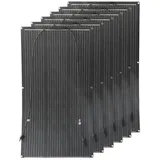 SOLEXO Solarmodul Balkonkraftwerk, Solaranlage, flexibles Solarpanel, wetterfest, (6-St., Komplett-Set), wassergeschützt, wetterfest, windgeschützt, Balkonkraftwerk