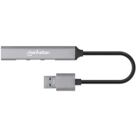 Manhattan 4Port USB-A Hub 3x480Mbit/s 1xGbit/s USB-A Stecker