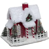 atmosphera createur d ́interieur Weihnachtsmannhaus 24 x 18,5 cm Mehrfarbig