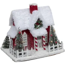 atmosphera createur d ́interieur Weihnachtsmannhaus 24 x 18,5 cm Mehrfarbig