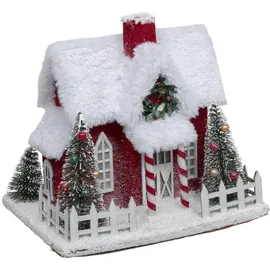 atmosphera createur d ́interieur Weihnachtsmannhaus 24 x 18,5 cm Mehrfarbig