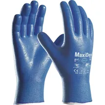 BIG Arbeitsschutz GmbH Handschuhe MaxiDex® Gr.10 blau EN ISO 374-5/EN 388 PSA III