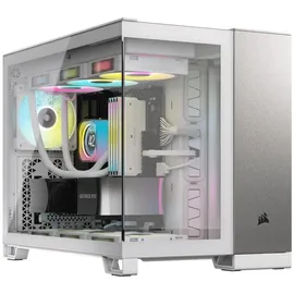 Corsair 2500X - Weiß/Satin Aluminium, - Glasfenster