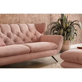 KAWOLA 2,5-Sitzer Charme Cord rosa