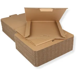 50 St. Deluxe Versandkartons für eine LP Schallplatte 325x325x4 mm Kartonage für Vinyl LP Maxi 12 Zoll extra stark
