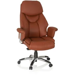 hjh OFFICE Luxus Chefsessel PRADO Leder mit Armlehnen