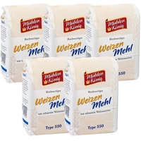 BIELMEIER MÜHLENKÖNIG Weizenmehl Type 550 5 Stück á 1kg