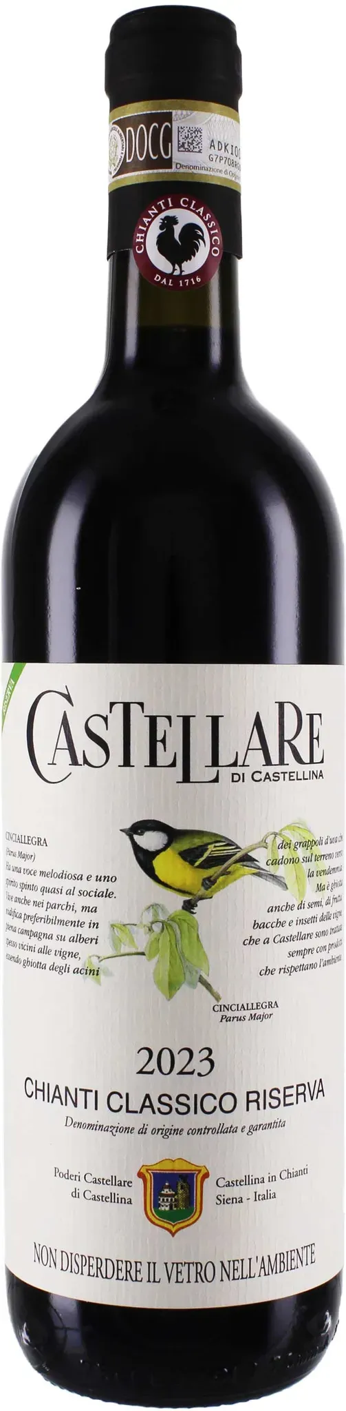 Castellare di Castellina 2023 Castellare di Castellina Chianti Classico Riserva 2023 Canaiolo,Sangiovese Italien