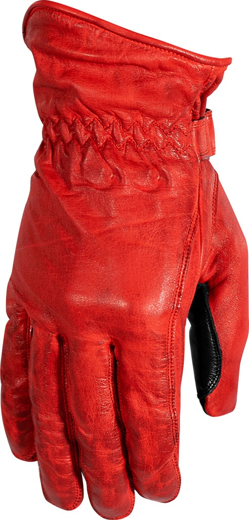 Rusty Stitches Johnny, gants - Rouge/Noir - L