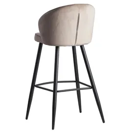 Wohnling Barhocker 56 x 102,5 x 52,5 cm Beige