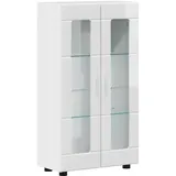 vidaXL Sideboard 55,5 x 29 x 103 cm Hochglanz Weiß