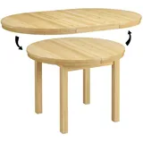 Erst-Holz Runder Tisch 103 x 74,5 x 103 cm beige