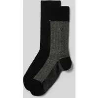 Socken mit Label-Detail im 2er-Pack, Black, 39/42