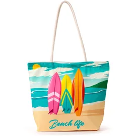 Puckator Varzi Strandtasche Segeltuch Surfbretter