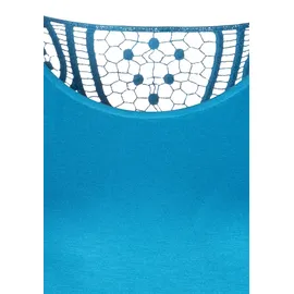 VIVANCE Kurzarmshirt Türkis 32/34