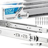 ID Dinkel Schubladenschienen 20 STÜCK VOLLAUSZUG mit Selbsteinzug 700mm Softclose Rollenauszug