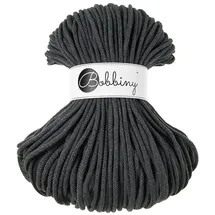 Bobbiny 5 mm Flechtkordel 100 m Anthrazit