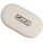 Herlitz Radierer Speckgummi, oval, weiß für Graphit