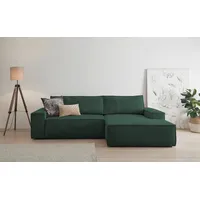 OTTO home Eckcouch Cord 2-Sitzer + 3-Sitzer dunkelgrün
