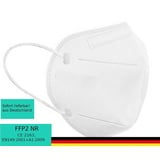 50x FFP2 Mundschutz Atemschutz Nase Partikelfilter Maske CE 2163  Weiss - Weiß