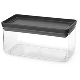 Brabantia Aufbewahrungsbehälter 22,1 x 11,1 x 10,6 cm 1-tlg. transparent-schwarz