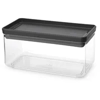 Brabantia Aufbewahrungsbehälter 22,1 x 11,1 x 10,6 cm 1-tlg. transparent-schwarz