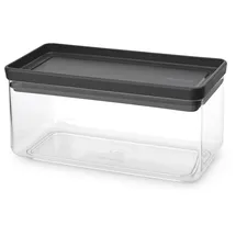 Brabantia Aufbewahrungsbehälter 22,1 x 11,1 x 10,6 cm 1-tlg. transparent-schwarz