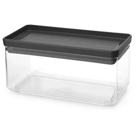 Brabantia Aufbewahrungsbehälter 22,1 x 11,1 x 10,6 cm 1-tlg. transparent-schwarz
