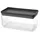 Brabantia Aufbewahrungsbehälter 22,1 x 11,1 x 10,6 cm 1-tlg. transparent-schwarz