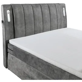 Stella Trading Boxspringbett 180 x 200 cm H2 Grau