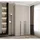abiks möbel Drehtürenschrank COMO 120 x 245,5 x 40 cm Schwarz