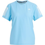 adidas Women's Own The Run Tee T-Shirt, Semi Blue Burst, XS