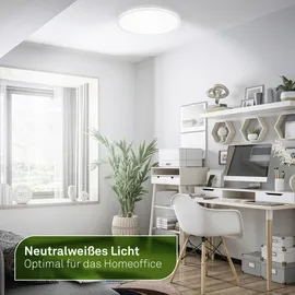 Briloner LED-Panel 1-flg. 33 cm rund weiß
