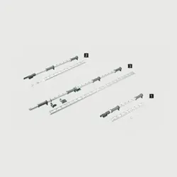 Hettich schwenkauszug-Drehachse Eckschr.,LeMansII9132547 li.Korpush.720-900mm weiß